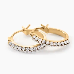 Créoles Sandrine Or Jaune Strass|Marc Orian