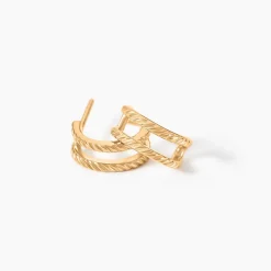 Créoles Thalassa Plaqué Or Jaune|Marc Orian Sale