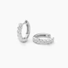 Créoles Toula Argent Blanc|Marc Orian New