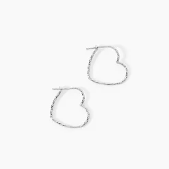Créoles Ursula Argent Blanc|Marc Orian Discount