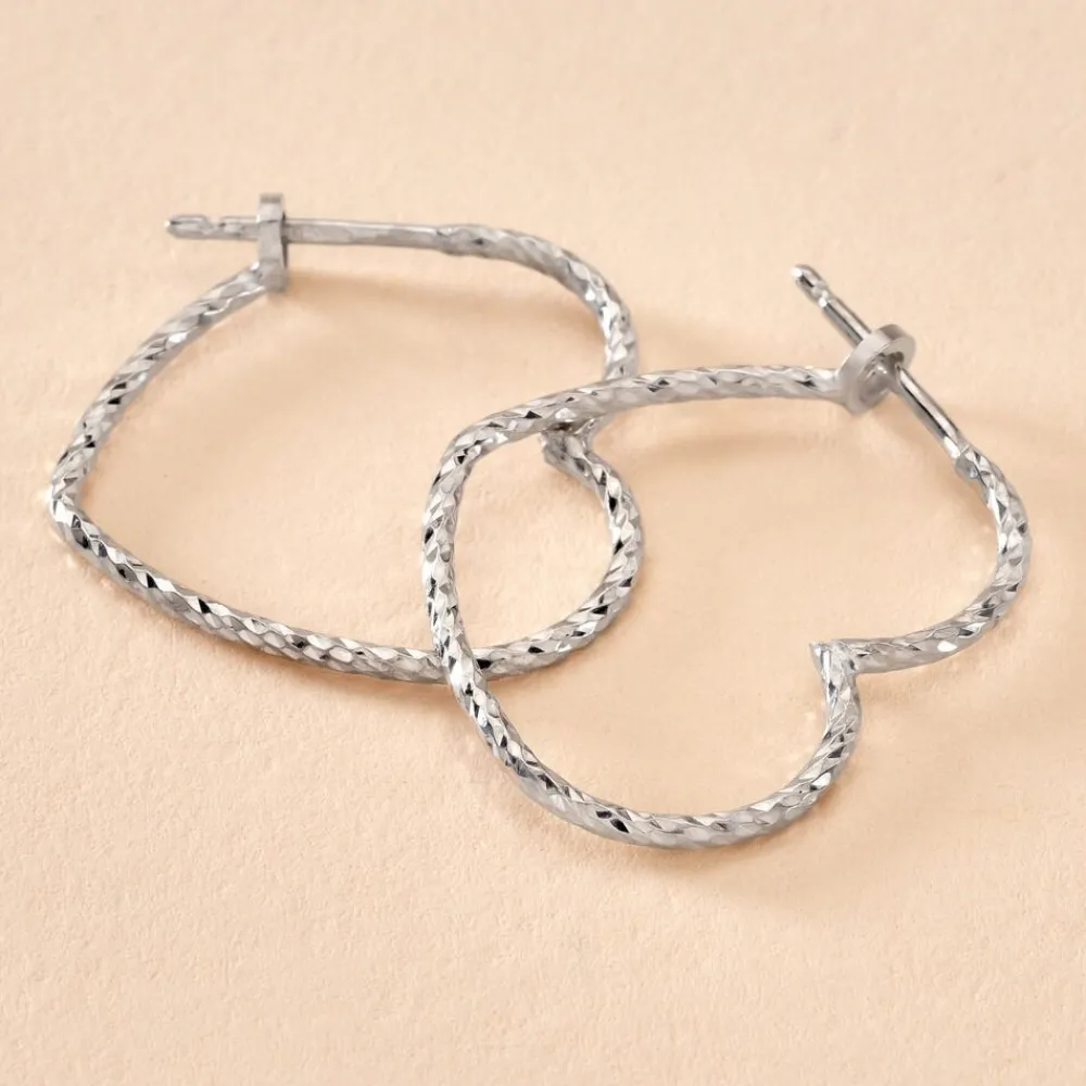 Créoles Ursula Argent Blanc|Marc Orian Discount