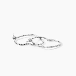 Créoles Ursula Argent Blanc|Marc Orian Discount
