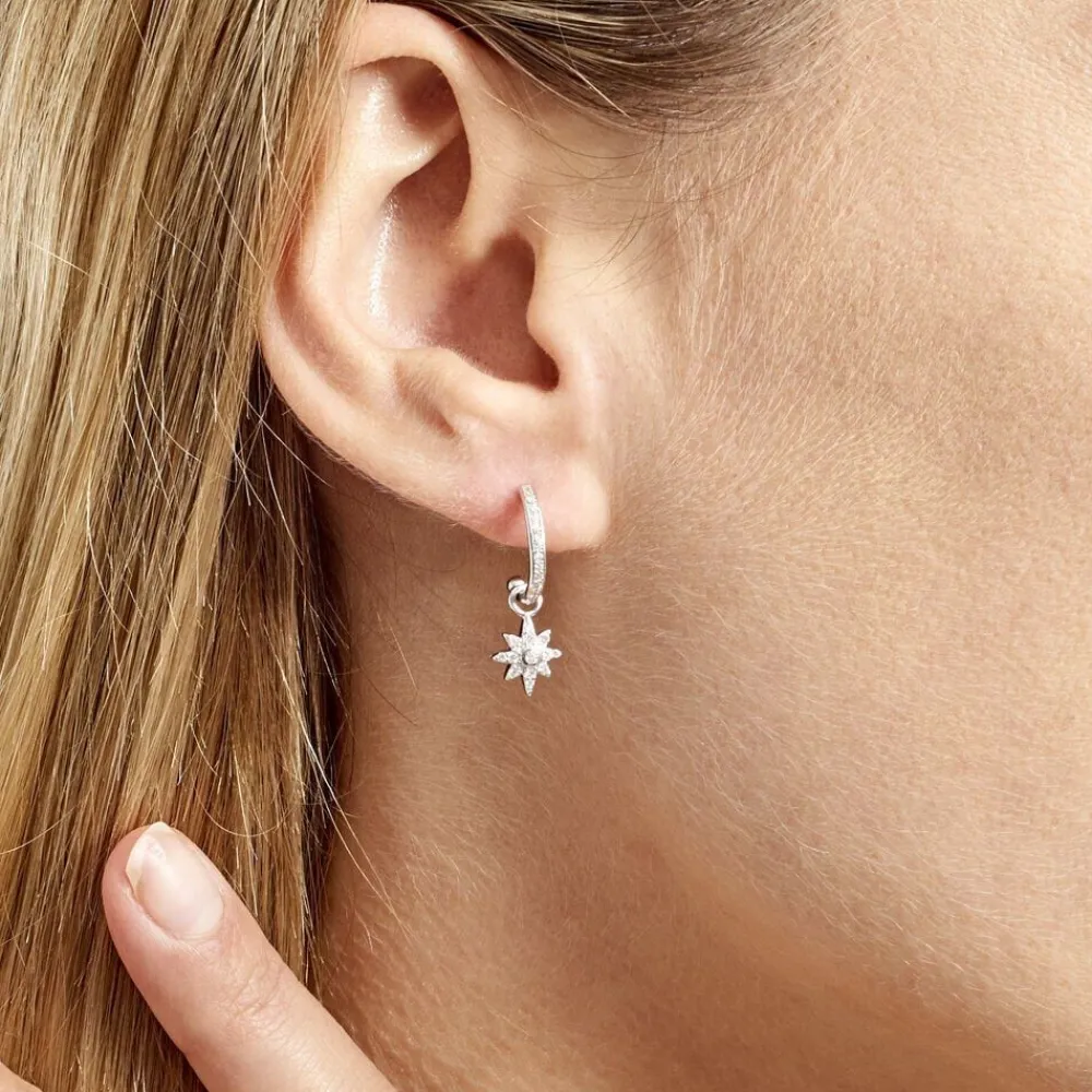 Créole Unitaire Ancelin Rondes Argent Blanc Oxyde De Zirconium|Marc Orian Hot