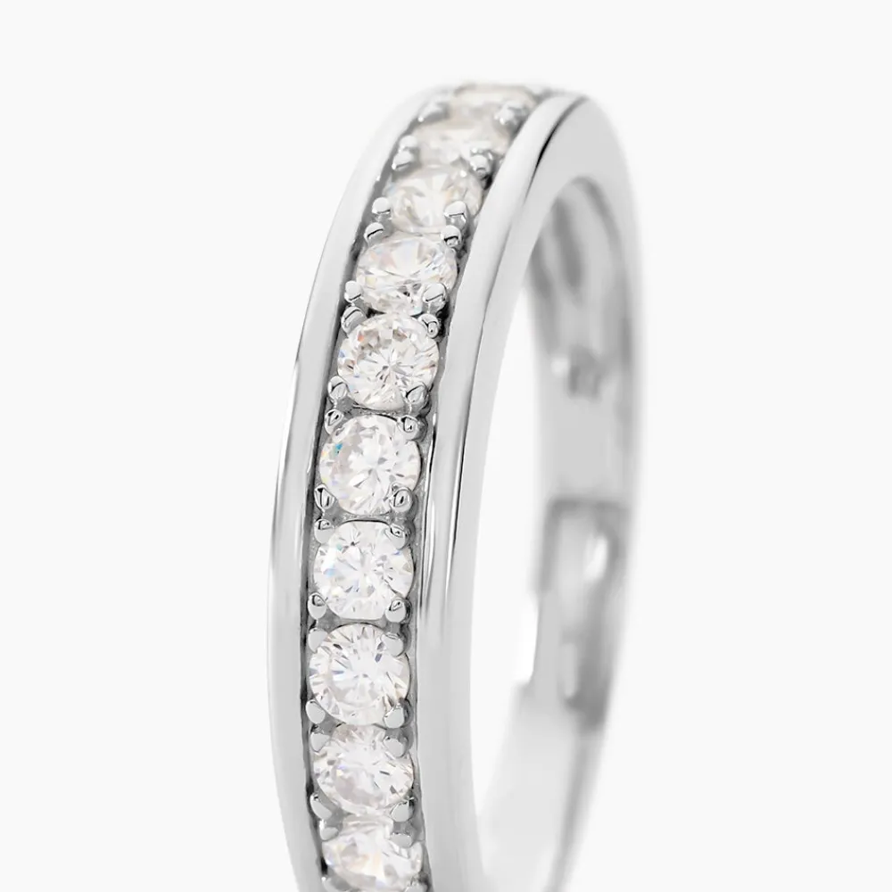 Demi Alliance Heket Argent Blanc Oxyde De Zirconium|Marc Orian Sale