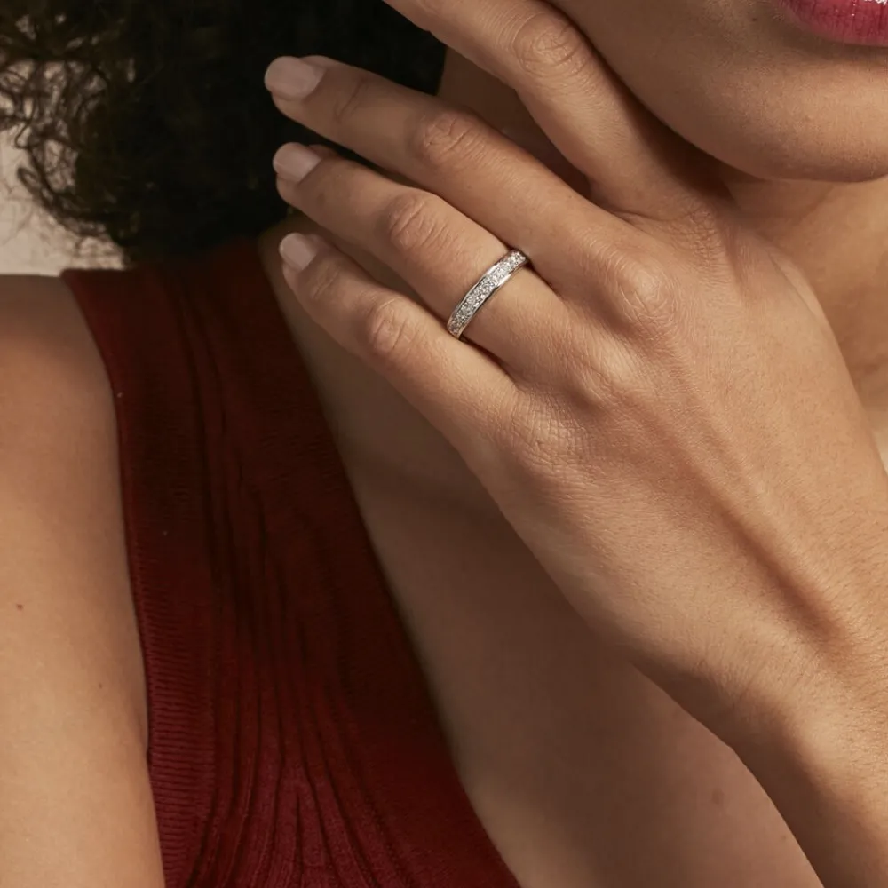 Demi Alliance Heket Argent Blanc Oxyde De Zirconium|Marc Orian Sale