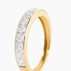 Demi-alliance Or Jaune Valentine Diamants Synthetique|Marc Orian Sale