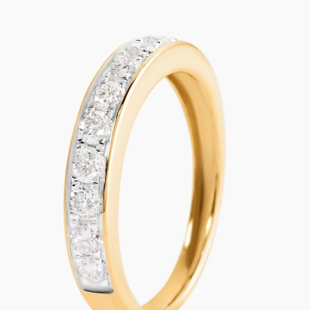 Demi-alliance Or Jaune Valentine Diamants Synthetique|Marc Orian Sale