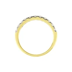 Demi Alliance Pristina Or Jaune Diamant Synthétique