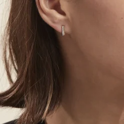 Demi Créoles Or Jaune Adah Diamants