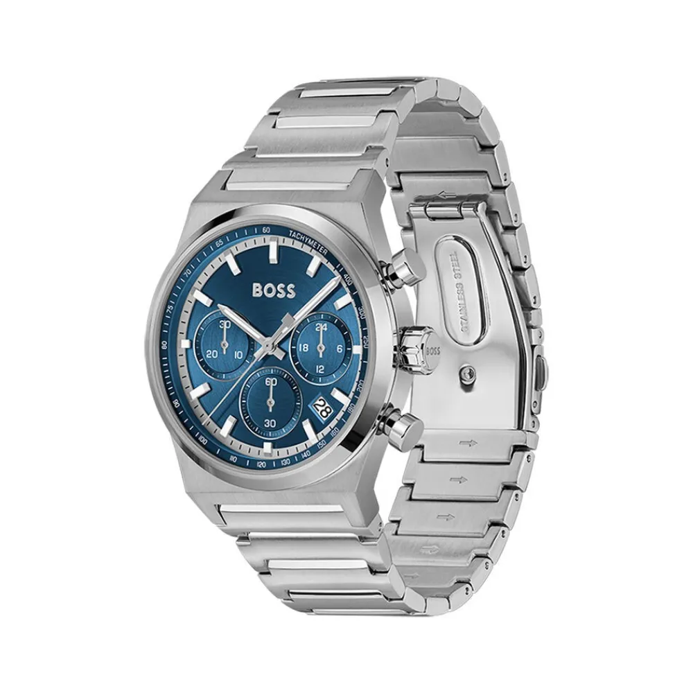 Montre Boss Candor Chrono Bleu|HUGO BOSS Sale