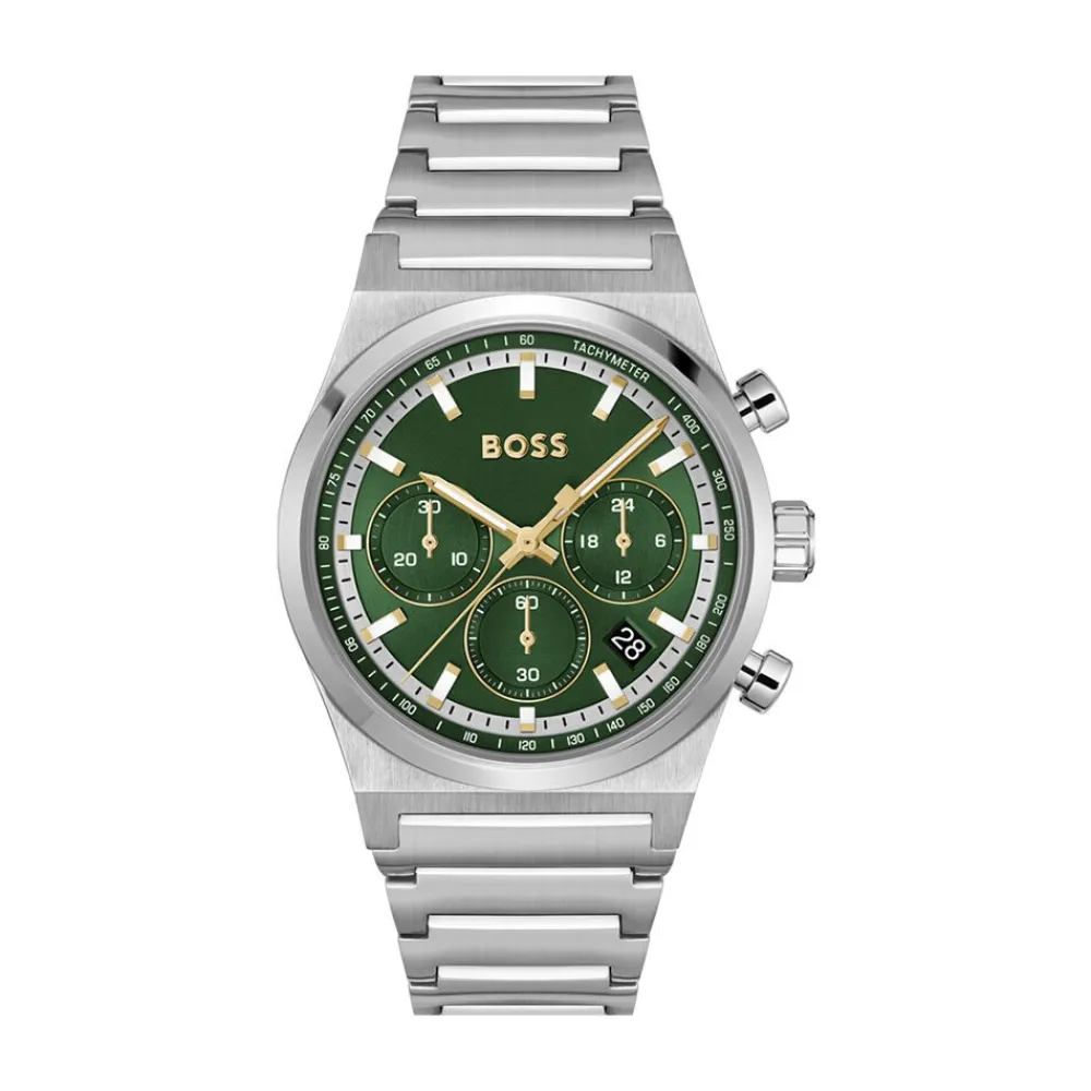 Montre Boss Candor Chrono Vert|HUGO BOSS Outlet
