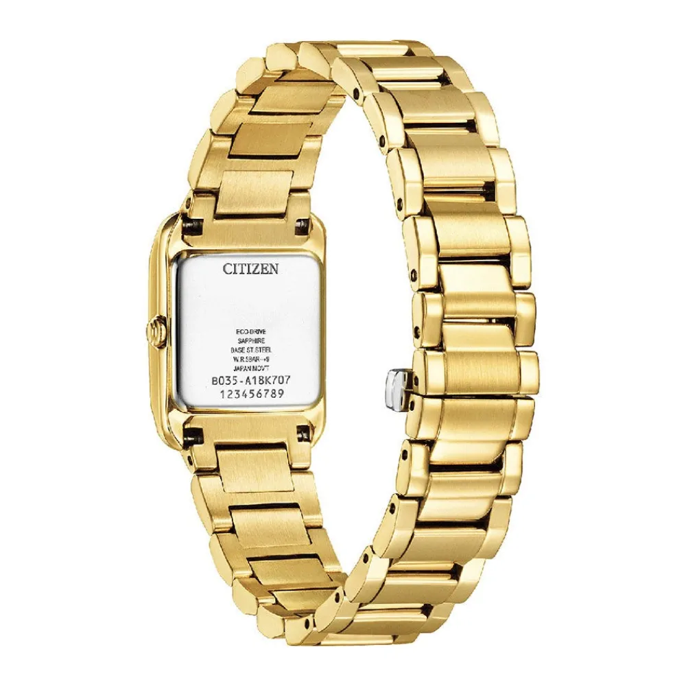 Montre Ladies Square Nacre Blanche|CITIZEN