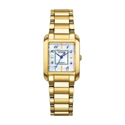 Montre Ladies Square Nacre Blanche|CITIZEN