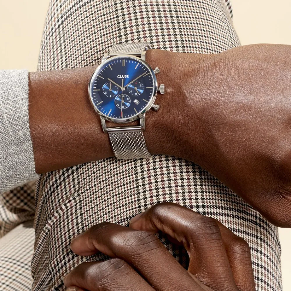 Montre Aravis Bleu|CLUSE Discount