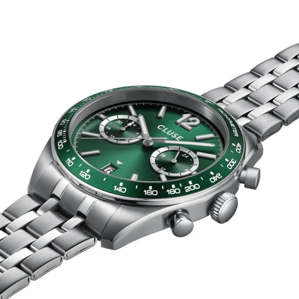 Montre Aravis Dual Timer Vert|CLUSE Discount