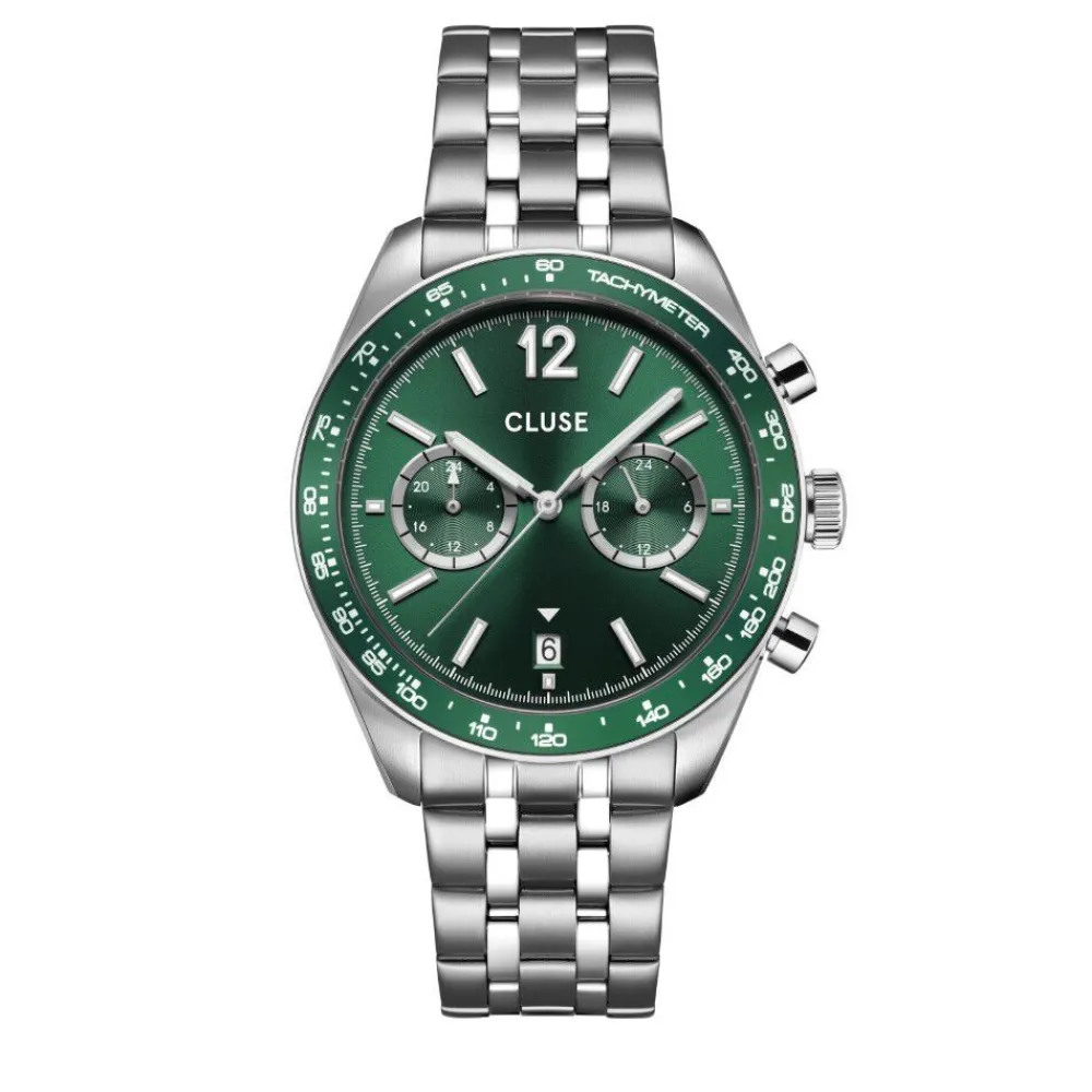 Montre Aravis Dual Timer Vert|CLUSE Discount
