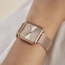 Montre La Tetragone Rose|CLUSE Clearance