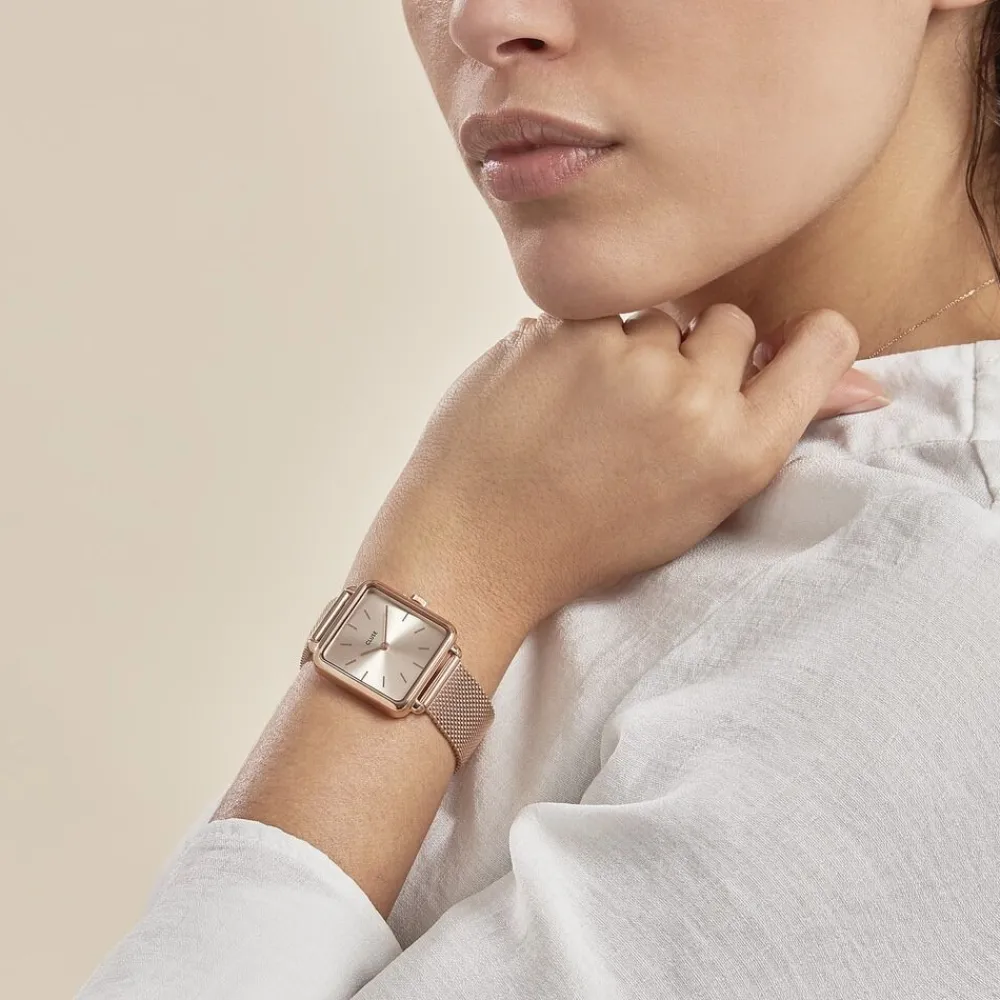 Montre La Tetragone Rose|CLUSE Clearance