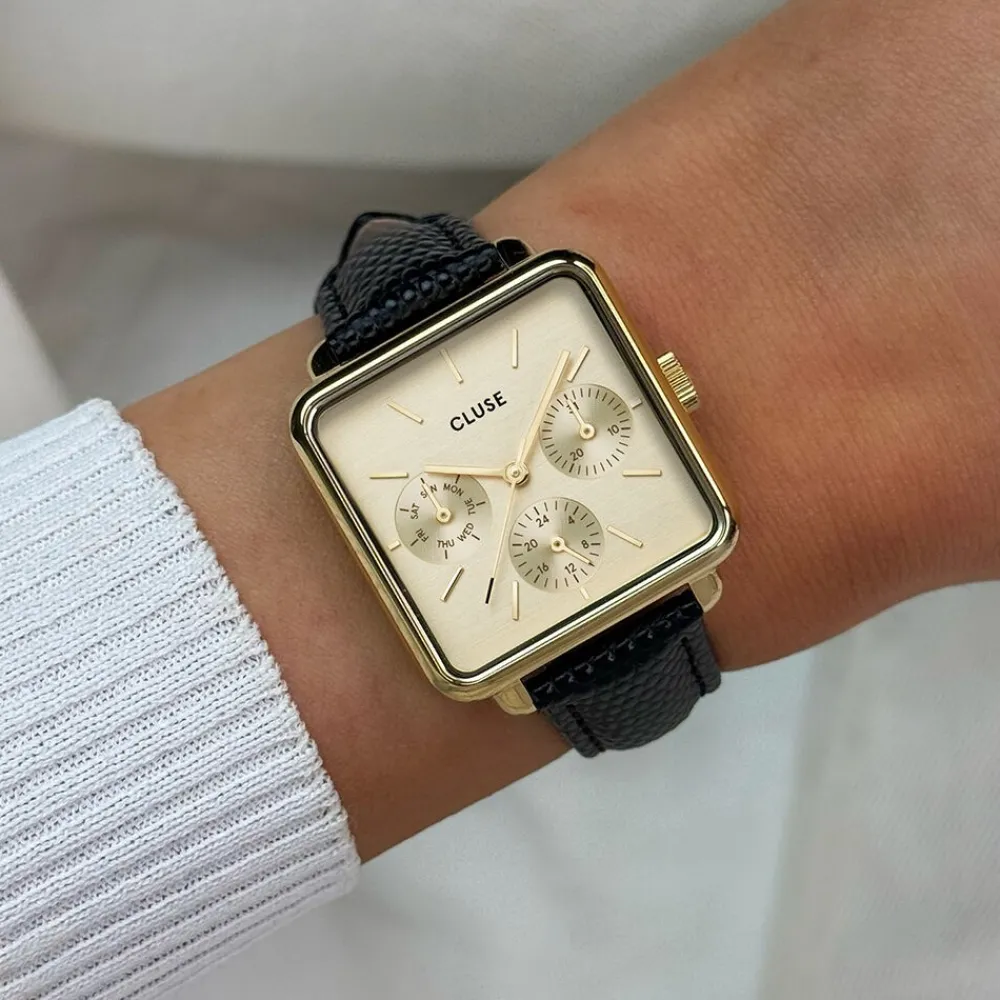 Montre La Tétragone Multifunction Doré|CLUSE