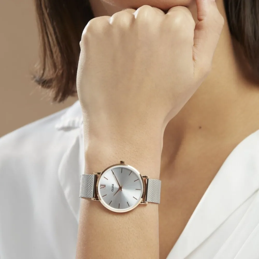 Montre Minuit Argent|CLUSE Online