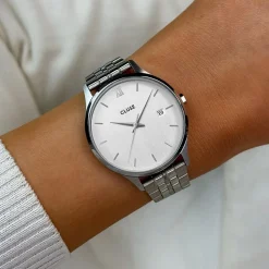 Montre Minuit Date Argenté|CLUSE