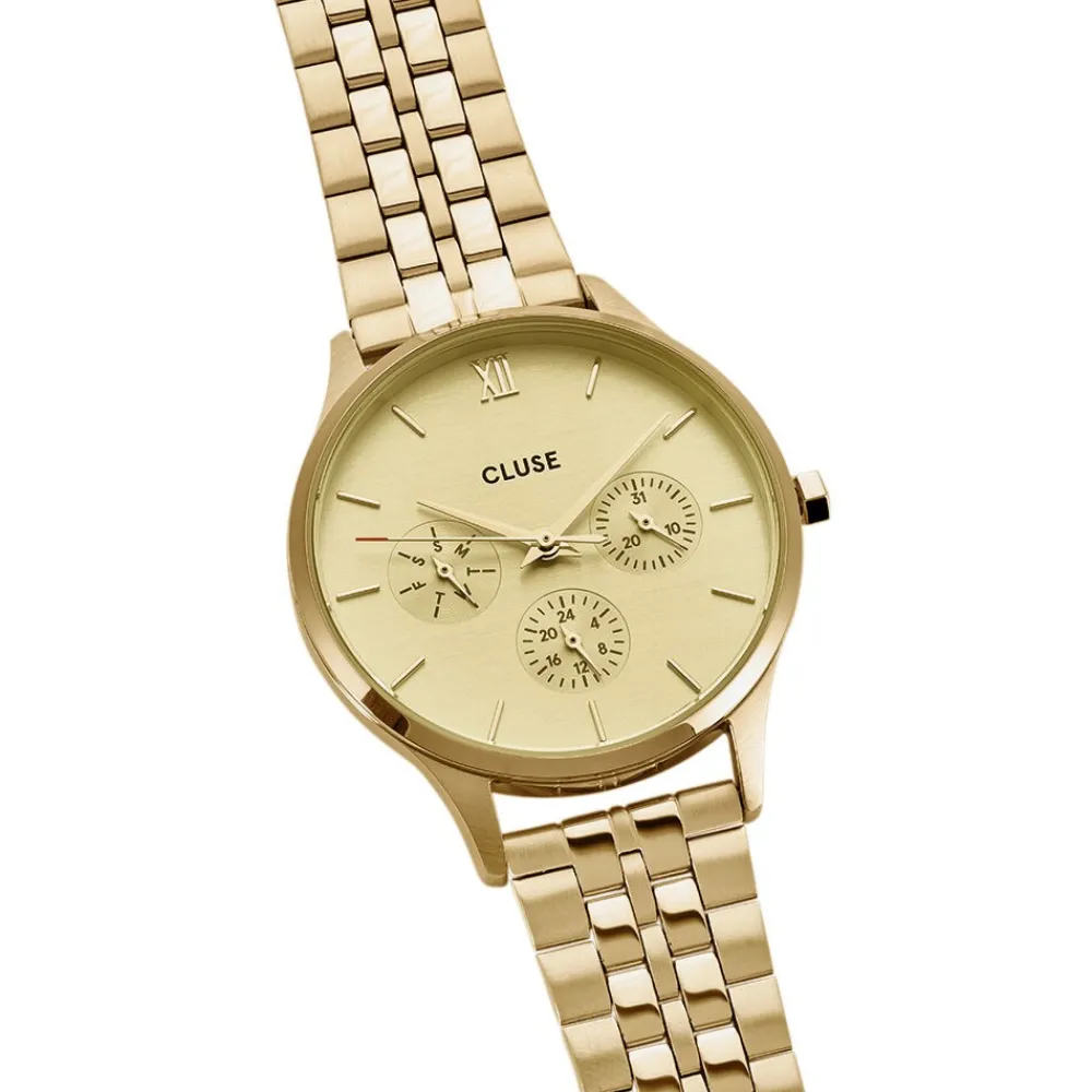Montre Minuit Multifonction Doré|CLUSE Discount