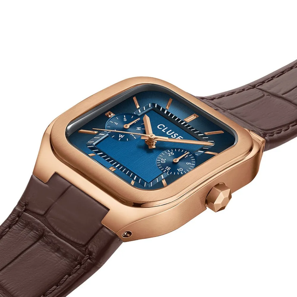 Montre Quadrus Multifonction Bleu|CLUSE Best