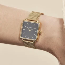 Montre Tetragone Noir|CLUSE Online
