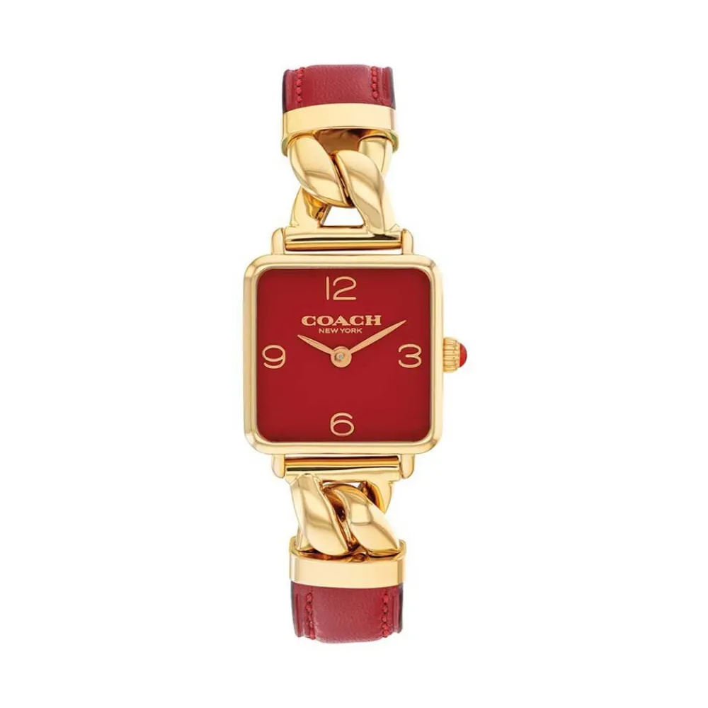 Montre Cass Rouge|COACH Clearance