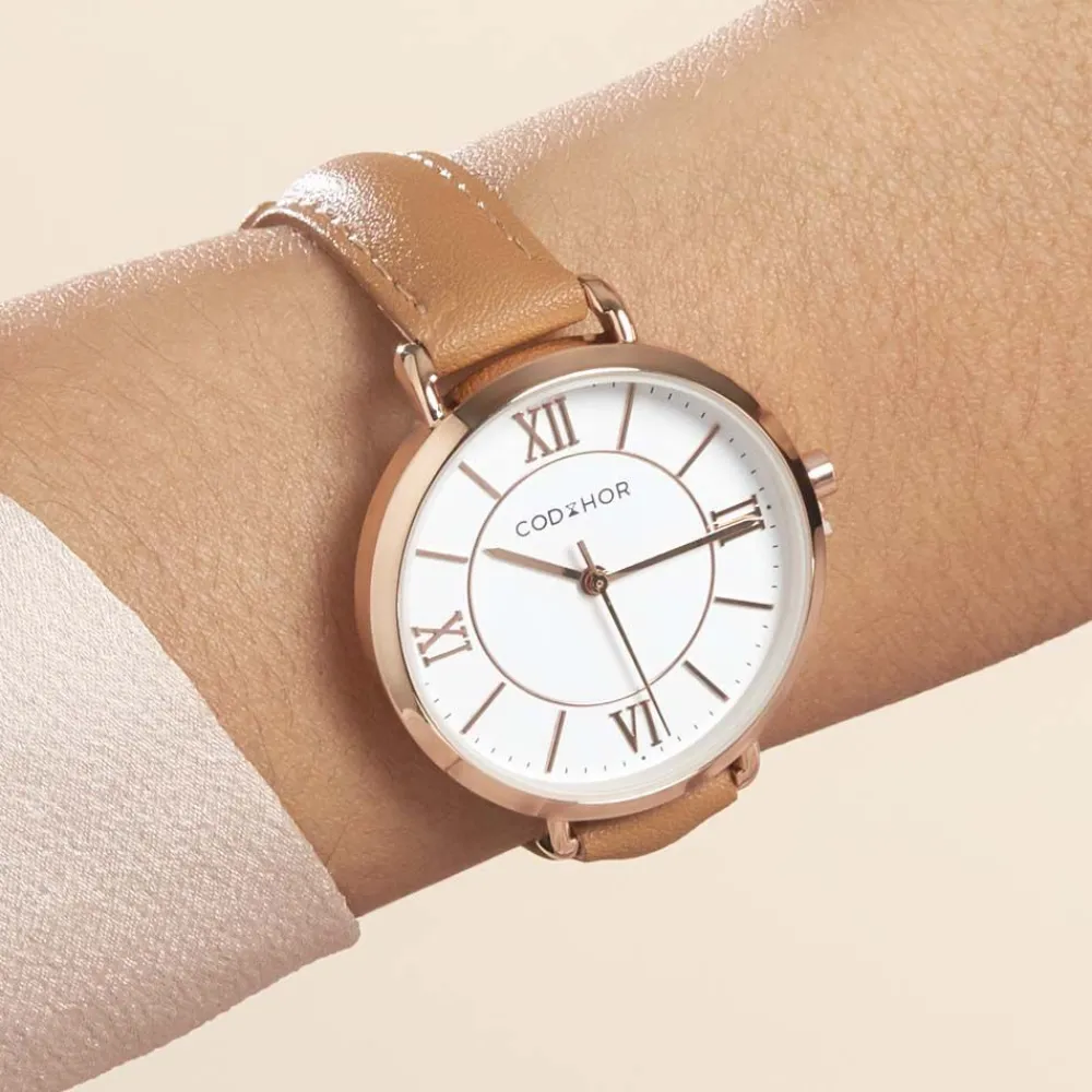 Montre Lena Blanc|CODHOR Discount