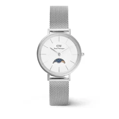 Montre Petite Moonphase Blanc|DANIEL WELLINGTON Online
