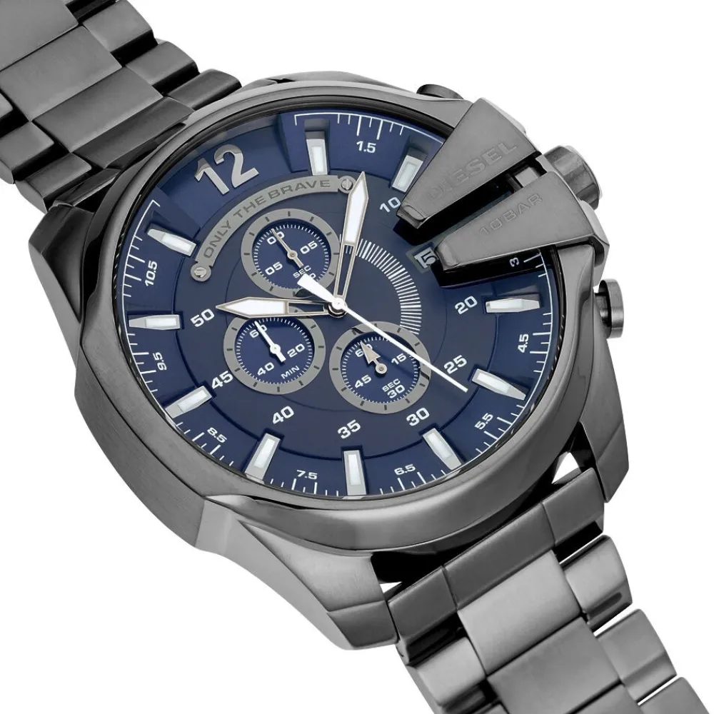 Montre Mega Chief Bleu|DIESEL Outlet