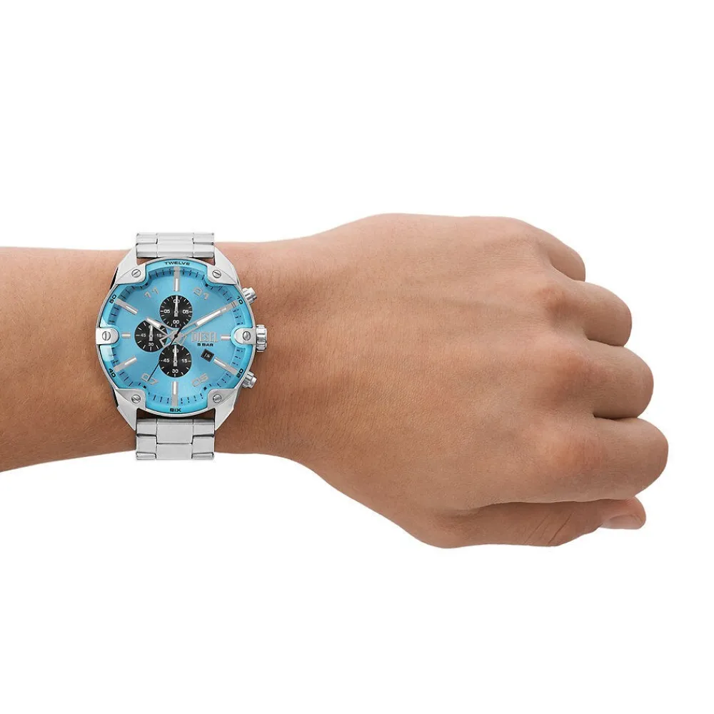 Montre Spiked Bleu|DIESEL Outlet
