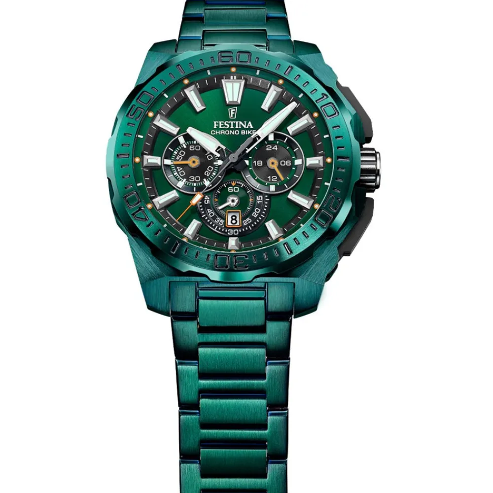 Montre Chrono Bike Edition Speciale Vert|FESTINA Outlet