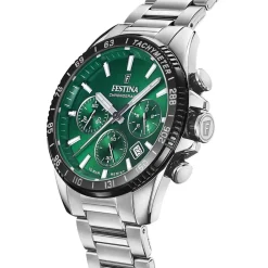 Montre Timeless Chronograph Vert|FESTINA Discount