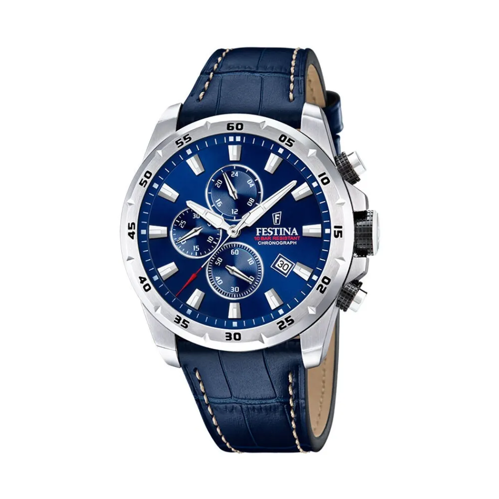 Montre Timeless Chronograph Bleu|FESTINA Clearance