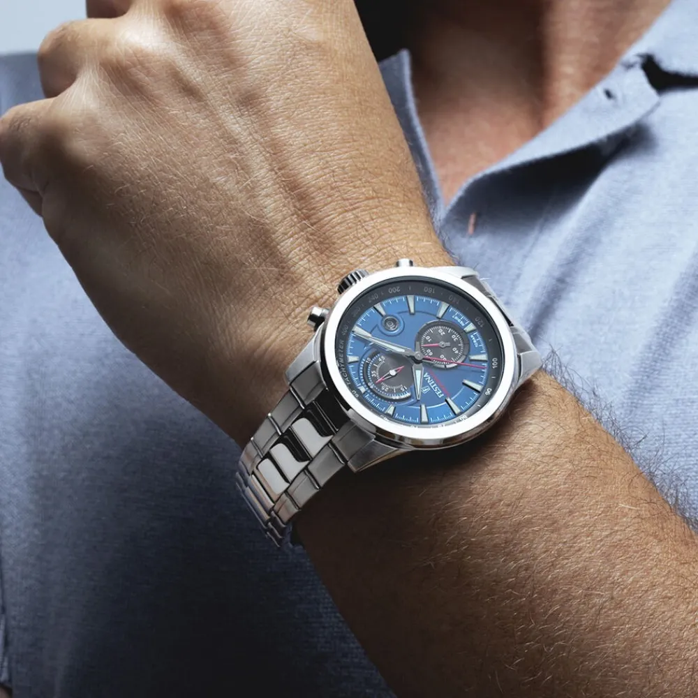 Montre Timeless Chronograph Bleu|FESTINA