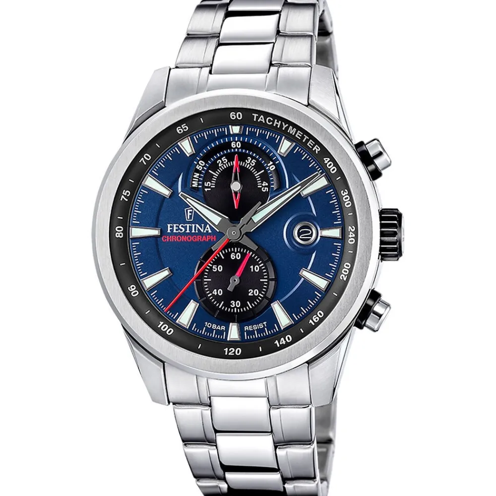 Montre Timeless Chronograph Bleu|FESTINA