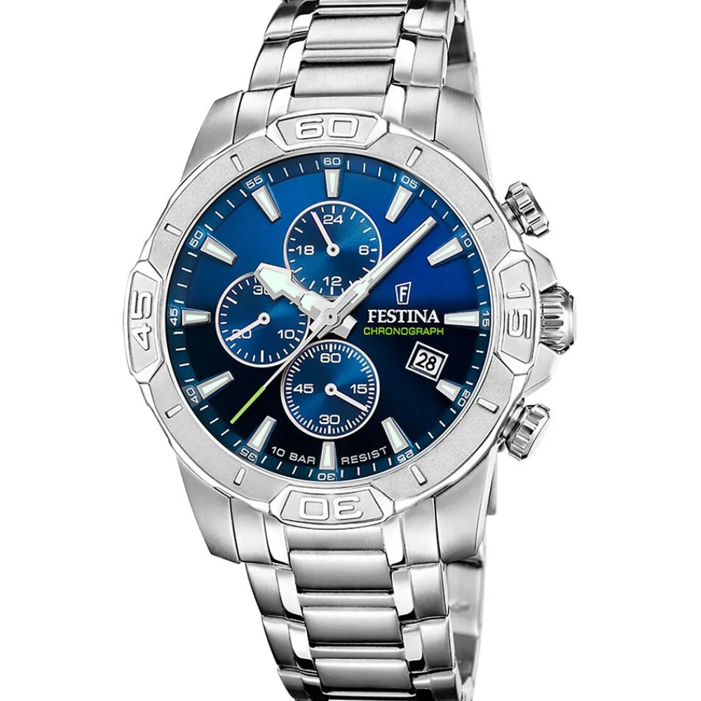 Montre Timeless Chronograph Bleu|FESTINA Clearance