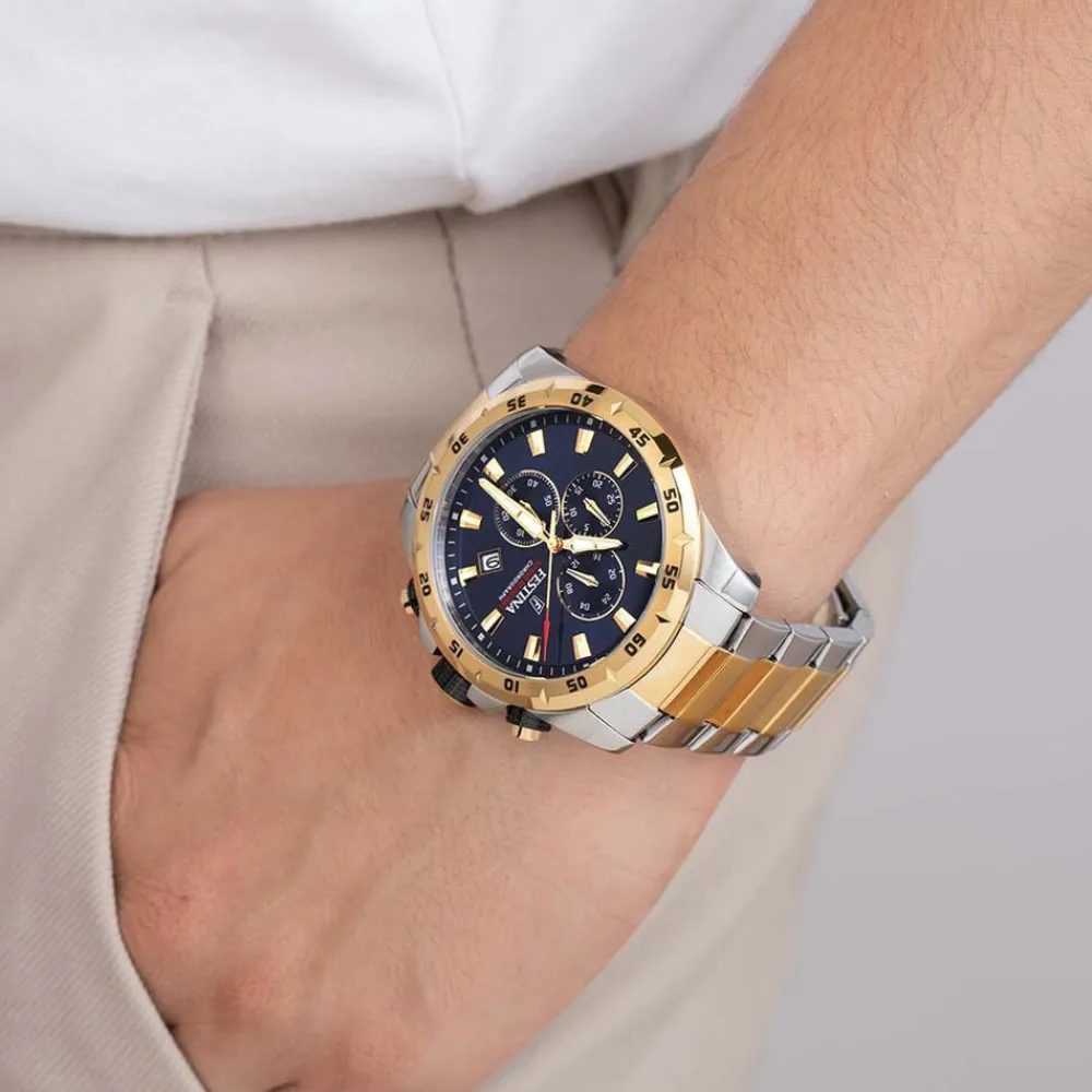 Montre Timeless Chronograph Bleu|FESTINA Online