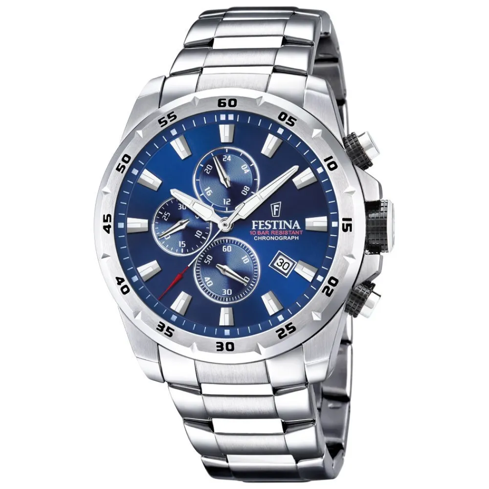 Montre Timeless Chronograph Bleu|FESTINA Online
