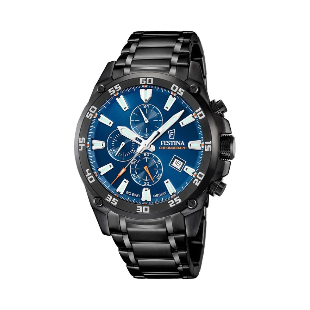 Montre Timeless Chrono 47 Bleu|FESTINA Best