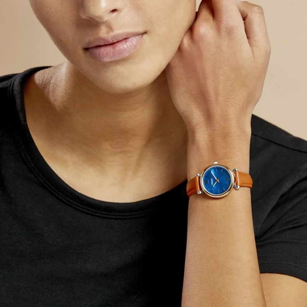 Montre Carlie Mini Bleu|FOSSIL Outlet