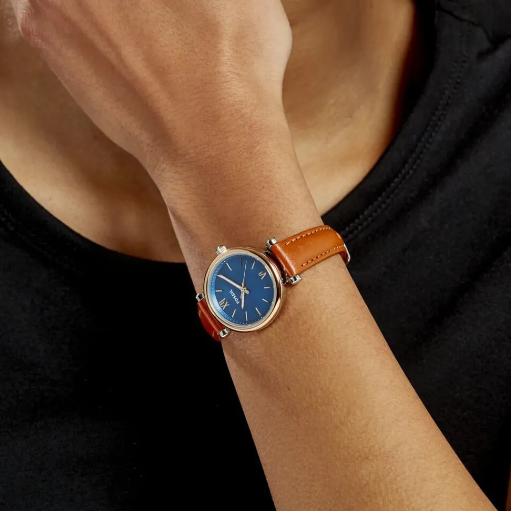 Montre Carlie Mini Bleu|FOSSIL Outlet