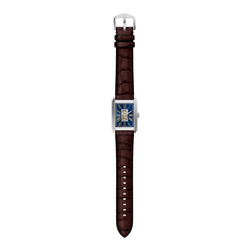 Montre Carraway Automatic Bleu|FOSSIL