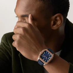 Montre Crosby Bleu|FOSSIL Outlet