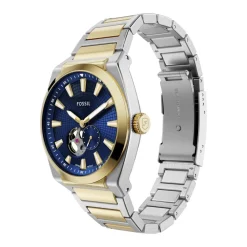 Montre Everett Automatic Bleu|FOSSIL Online