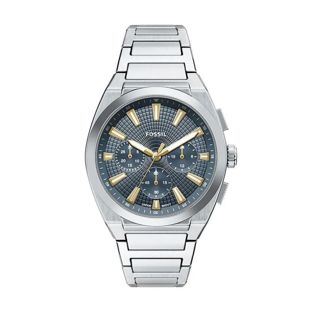 Montre Everett Chrono Bleu|FOSSIL