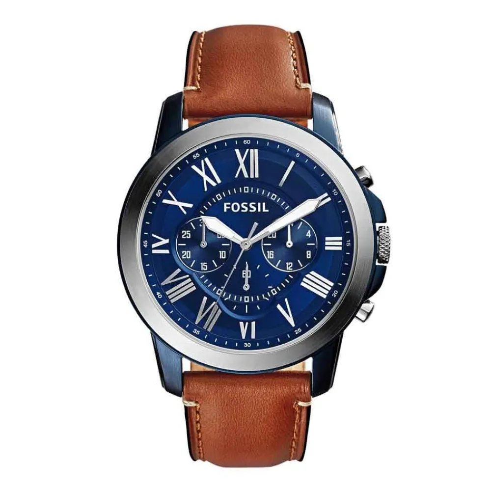Montre Grant Bleu|FOSSIL