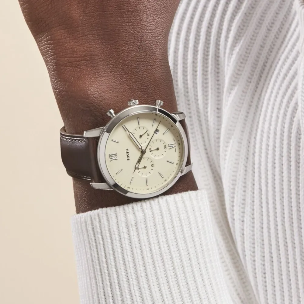 Montre Neutra Chrono Beige|FOSSIL Online